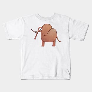 Brown elephant drawing Kids T-Shirt